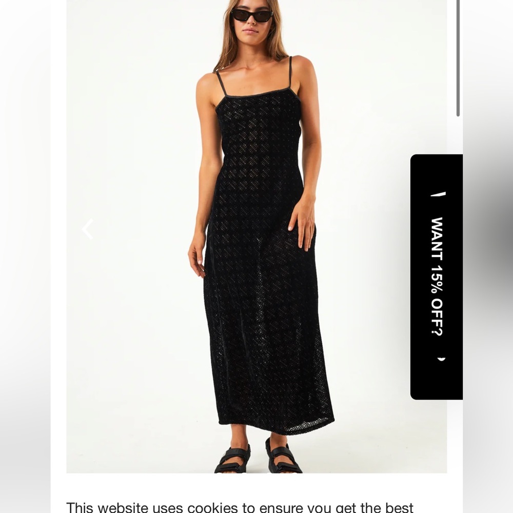 NWOT afends sheer maxi dress